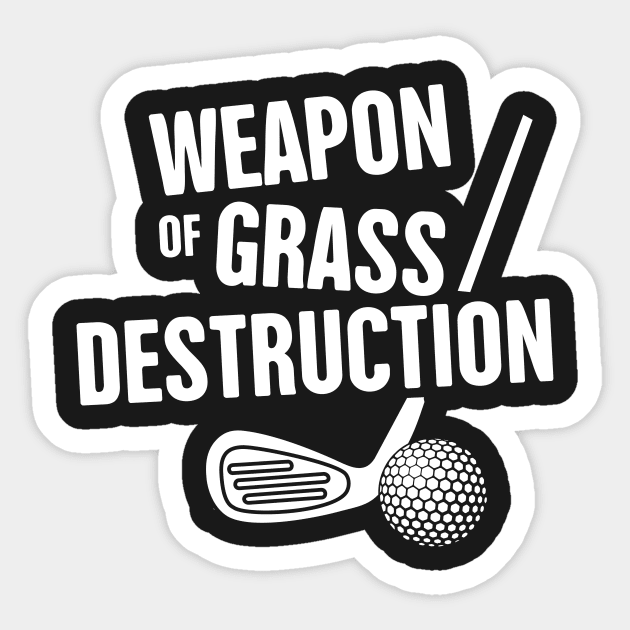 Grass Destruction | Funny Golf Design Sticker by MeatMan